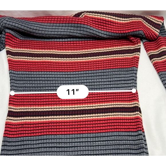 Abercrombie & Fitch Sweater Maxi Mermaid Dress Size Small Ribbed Long-Sleeve Y2K - Picture 5 of 8